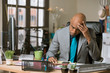 © Scott Griessel - Overwhelmed Man in a His Office
