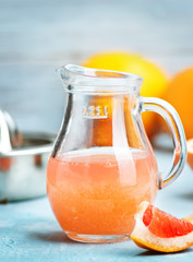 Poster - grapefruit and juice