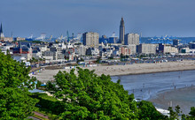 Le Havre; France - May 10 2017 : City View From Sainte Adresse
