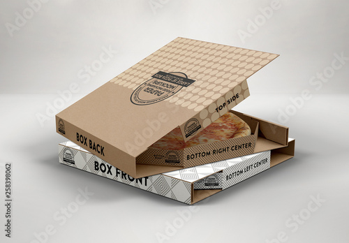 Download 18 In Large Pizza Box Mockup Stock Template Adobe Stock