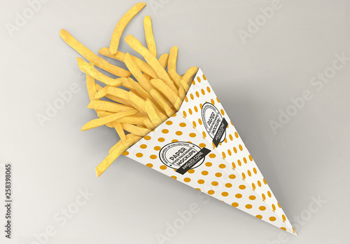 Download Food Cone Mockup Stock Template Adobe Stock