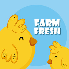 Poster - Farm fresh cartoons