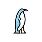 Fototapeta Pokój dzieciecy - penguin logo