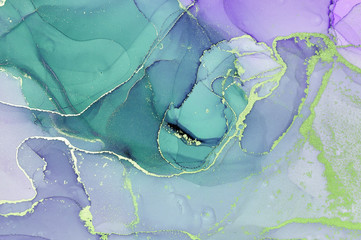   Abstract colorful background, wallpaper. Mixing acrylic paints. Modern art. Marble texture. Alcohol ink colors  translucent