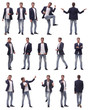 © ASDF - collage of photos of a successful young man