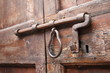 Old Italian wrought iron door latch 
