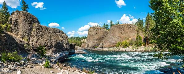 Wall Mural - At riverside bowl and pitcher state park in spokane washington