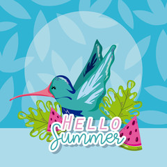 Sticker - Hello summer cartoons