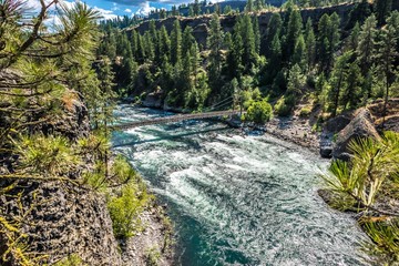 Wall Mural - At riverside bowl and pitcher state park in spokane washington