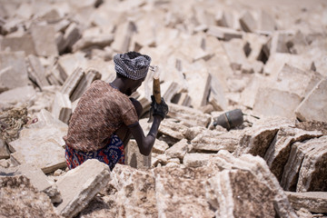 Wall Mural - Working tribe Afar in Danakil