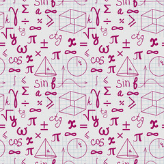 math seamless pattern
