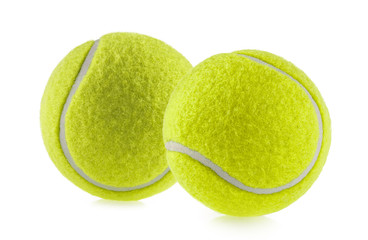 Canvas Print - tennis ball isolated white background - photography