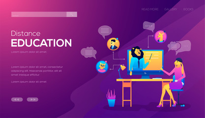 mobile website development, SEO, apps, business solutions. Web page vector illustration design templates. Edit and customize modern
