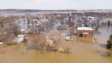 The Town Of Pacific Junction Iowa Is Completely Submerged In The Flood Of March 2019