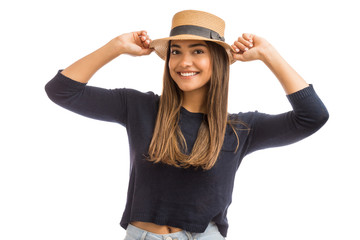 Wall Mural - Woman Ready For Beach Vacation