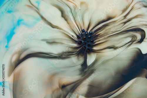 Beautiful abstract painting is a painting technique Ebru .Turkish Ebru style ...