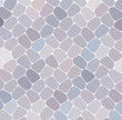 Gray mosaic, abstract geometric distorted hexagon shapes ornament vector illustration.