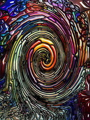 Wall Mural - Paradigm of Spiral Color