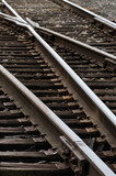 Fototapeta  - Tracks - Railroad track at a switch.
