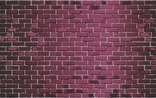 Shiny Burgundy Brick Wall - Illustration,  Purple Abstract Vector Illustration