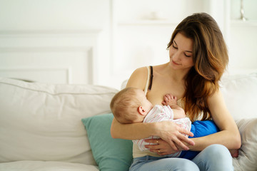 breastfeed, motherhood, Mothers day, family love. mom breastfeeding her little son. breast feeding, lactation, maternity and healthy lifestyle