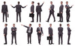 © ASDF - collage of various photos of a successful businessman