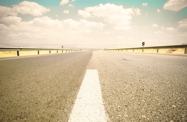 Canvas Print - Empty asphalt road