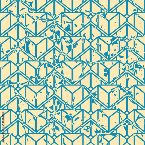 wektorowy-nowozytny-geometryczny-plytka-wzor-z-grunge-skutkiem-streszczenie-art-deco-retro-starodawny-tlo