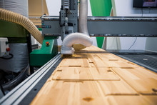 CNC Woodworking Wood Processing Machine, Modern Technology In The Industry.