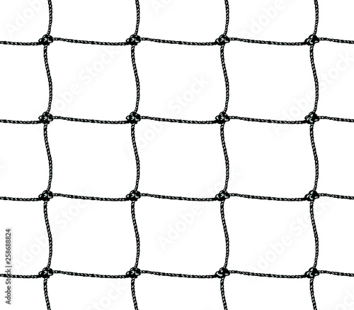 Fotomural Seamless pattern of soccer goal net or tennis net