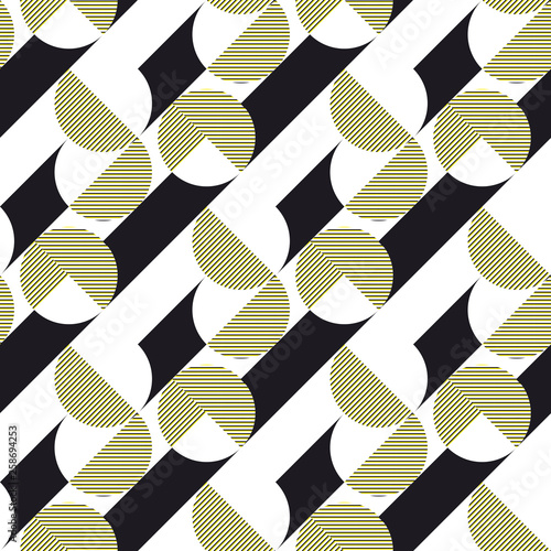 Stripes and circles vector ...