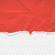 This is a red torn paper background.