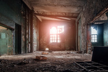 Abandoned Industrial Building Interior