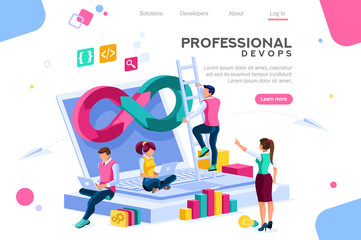 Wall Mural - programmer, user administrator, professional engine. software support to build banner infographic. a