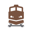 © Andre - Railroad related icon on background for graphic and web design. Simple vector sign. Internet concept symbol for website button or mobile app.