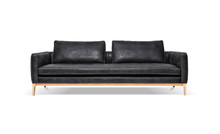 Luxury Leather Sofa On White Background, Including Clipping Path