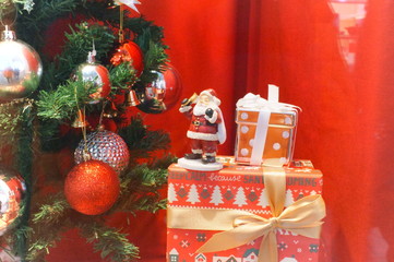 Wall Mural - Christmas decoration in show window