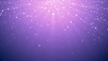 Purple Glitter Background With Sparkle Shine Light Confetti Effect 3d Illustration