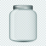 Fototapeta  - Glass jar isolated vector design illustration