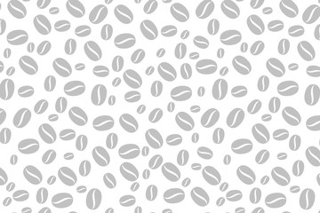 Wall Mural - Pattern of black coffee beans