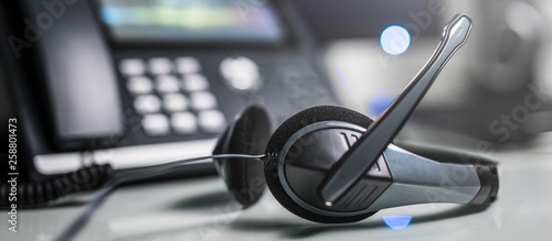 Fotografía Communication support, call center and customer service help desk