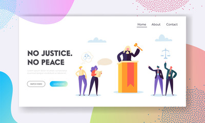 justice is peace landing page. judge hears evidence presented, assess credibility and ruling at hand