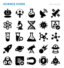  Science Vector Icon Set