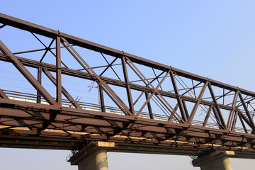 Wall Mural - An old steel frame bridge