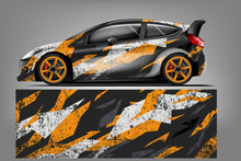 Car Wrap Design Vector, Truck And Cargo Van Decal. Graphic Abstract Stripe Racing Background Designs For Vehicle, Rally, Race, Adventure And Car Racing Livery. - Vector - Vector