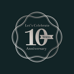 Wall Mural - anniversary emblem design