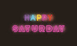 © Grgroup - happy saturday fonts neon lights