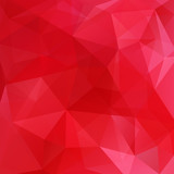 Fototapeta Abstrakcje - Abstract polygonal vector background. Red geometric vector illustration. Creative design template.
