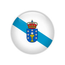 Flag Galicia button