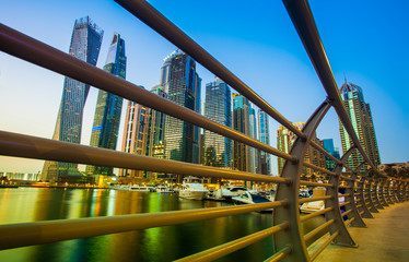 Wall Mural - Dubai Marina sunset, United Arab Emirates